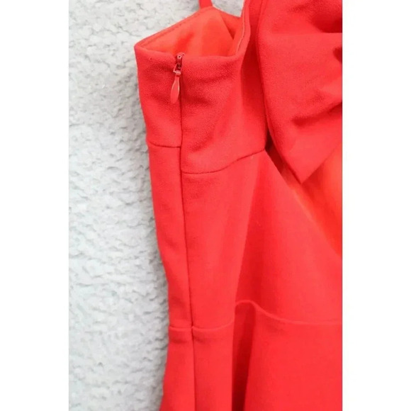 LuLus Red Cut-Out Dress-Size XS-New without Tags-Bow-Straps-Empire Waist-Lined - Picture 9 of 9